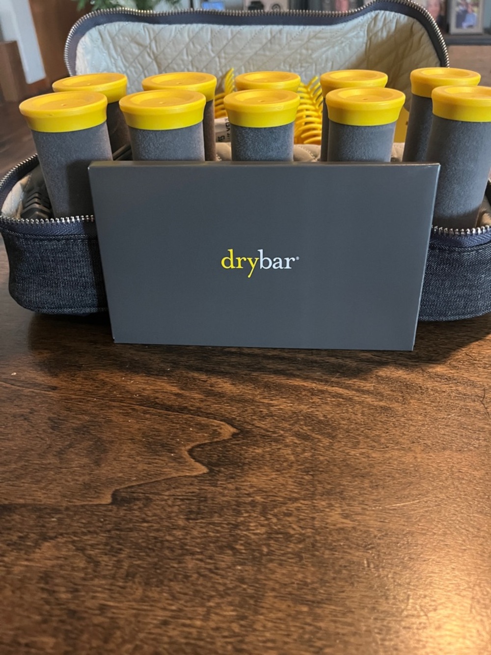 Drybar Gray Rollers with Yellow Caps Hair Set